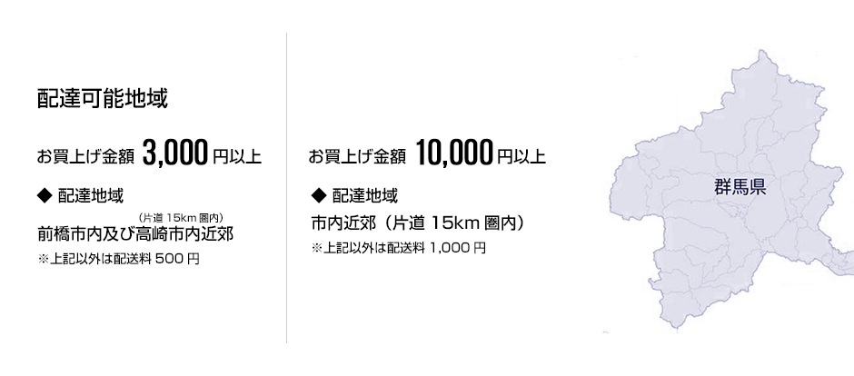 配達可能地域